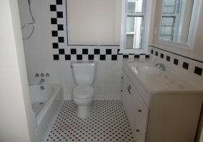 Tile accents and vanity update