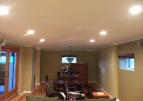 Crown Molding in Living Room